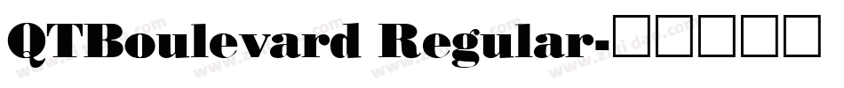 QTBoulevard Regular字体转换